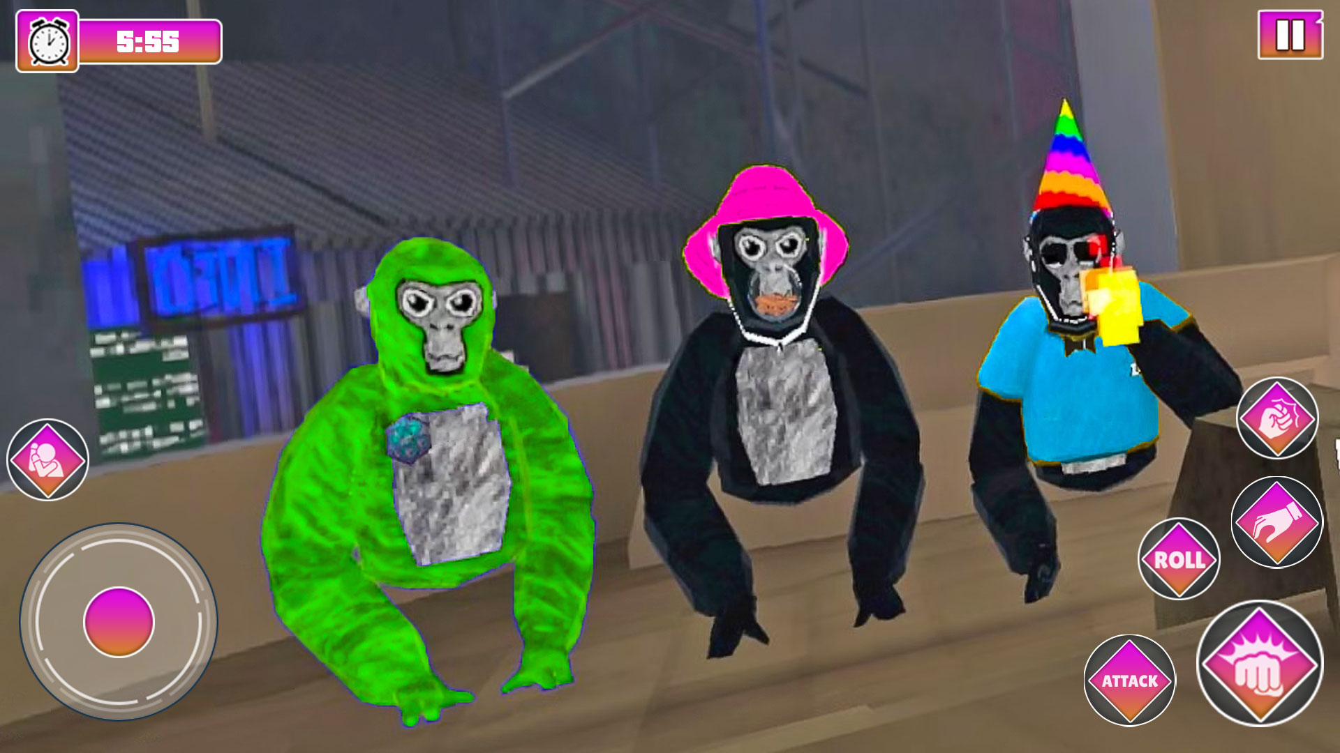 Monkey Tag Gorilla Arena Fight Battle Games Simulator 3D 2025 : Little ...