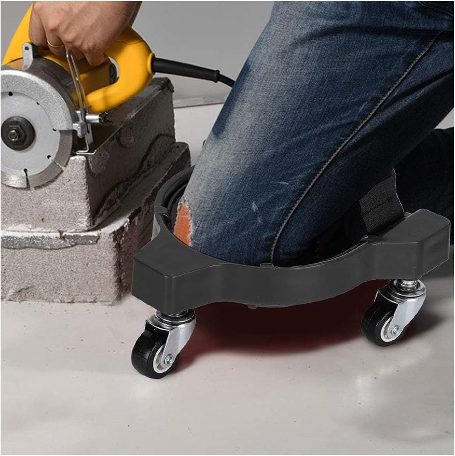 Rodilleras con ruedas rodantes, multiusos, para jardinería, carpintería, construcción, trabajos de piso