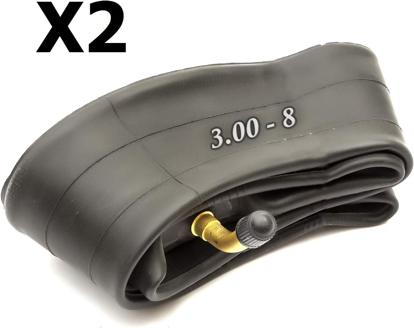 2x 8'' Mobility Scooter Inner Tube Size 3.008 Bent Valve Electric