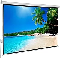 Vista 1 de Ochine Pantalla de proyector, pantallas de proyección para interiores y exteriores, área de visión, pantalla de película desplegable automática