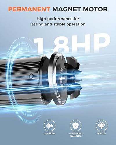 Miniatura 3 de Bomba de piscina de velocidad variable, 1.8HP, 220V-240V, bomba de piscina enterrada, alto flujo 9114 GPH autocebante de bajo consumo bombas de