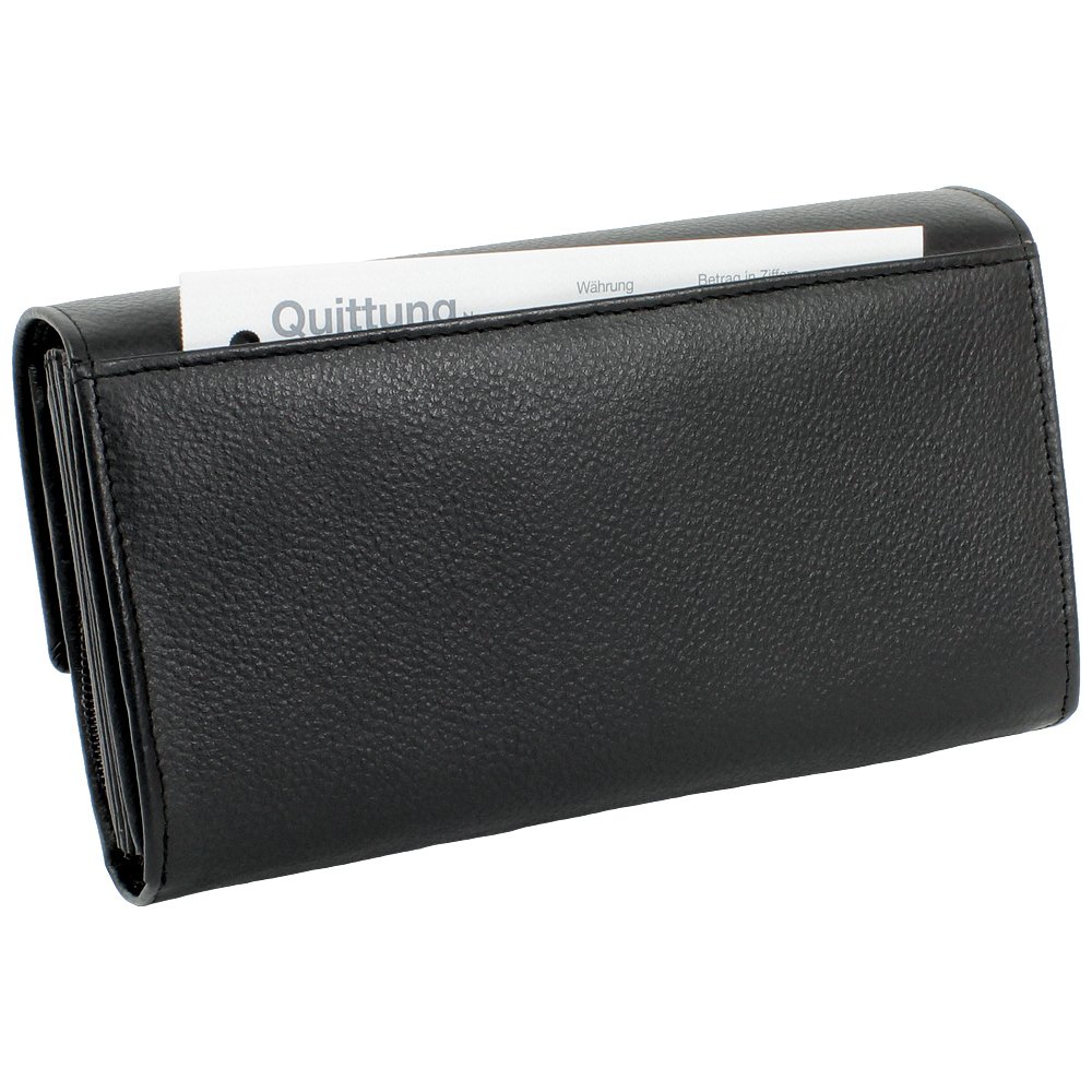 Ledershop24 XXL Profi Kellnerbörse Taxibörse Verkaufsfahrer Geldbörse Kellner Holster Halfter Kellnertasche Kellnerholster Schwarz Leder Kellnerset-Kellnerbörse+Kellnertasche