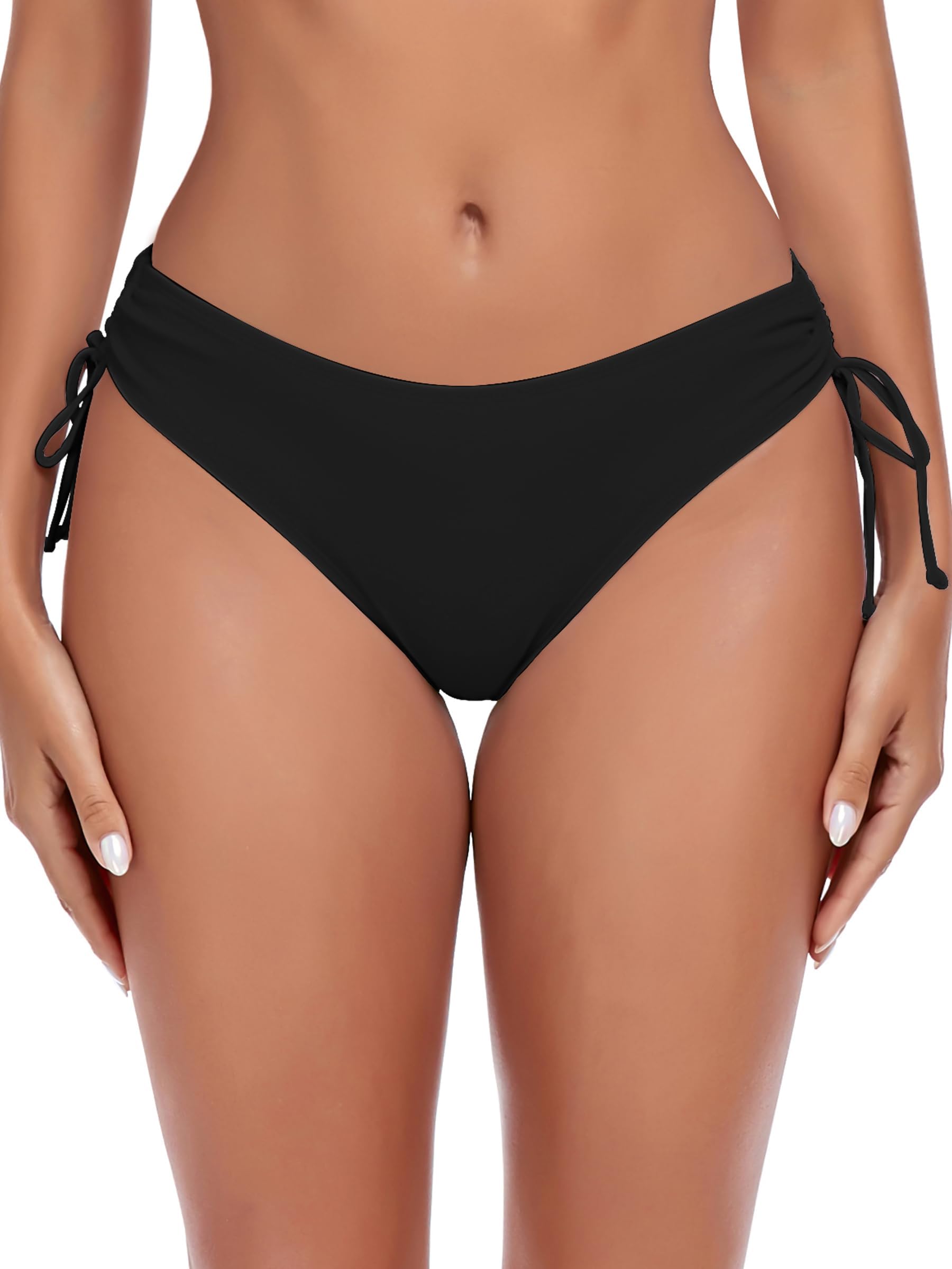Ocean Blues Damen Bikinihose mit Bindebändern Bequeme Vollabdeckung Badehose