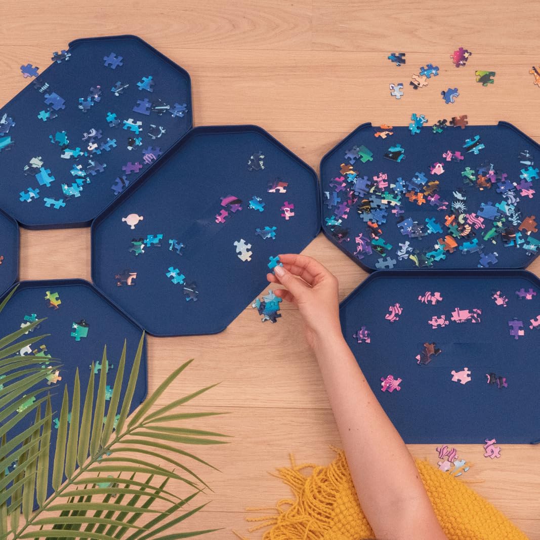 Ravensburger Puzzle Sort & Go Ultimate 12001676-6 stapelbare Puzzle-Sortierschalen zum einfachen Sortieren und Aufbewahren von Puzzleteilen, Ideales Zubehör für Puzzler