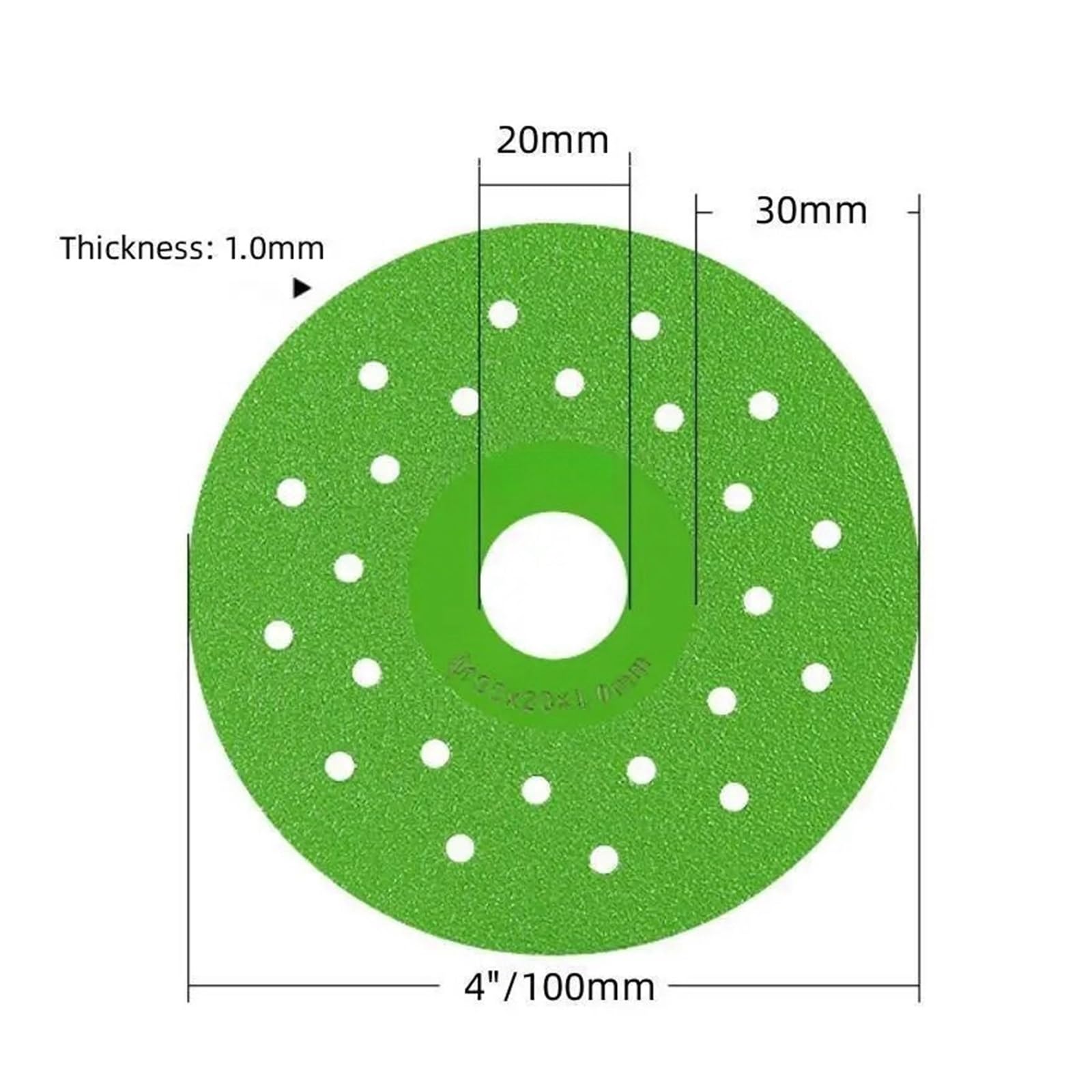 tarcze tnące do metalu, 4" 100mm Supercienka tarcza tnąca do porcelany, szkła, ceramiki, płytek, granitu, marmuru, diamentowa tarcza tnąca lutowana próżniowo (5 szt.)