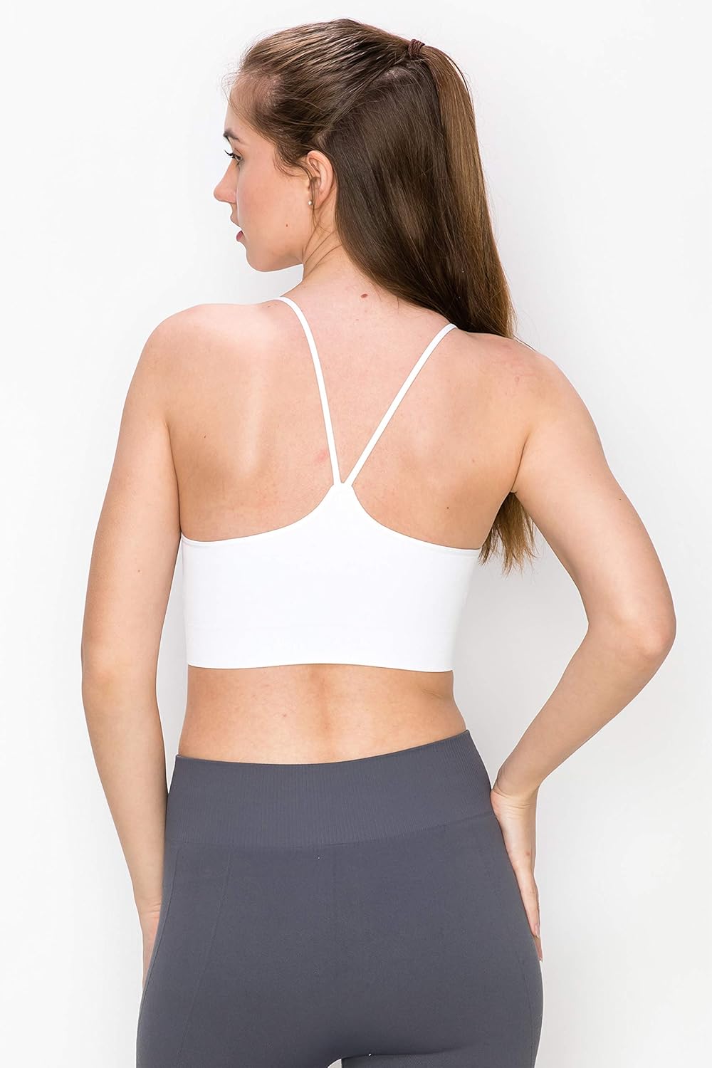 Kurve Women's Shelf Bras Padded Cami with Removable Pads, UPF 50+ (Made in USA)