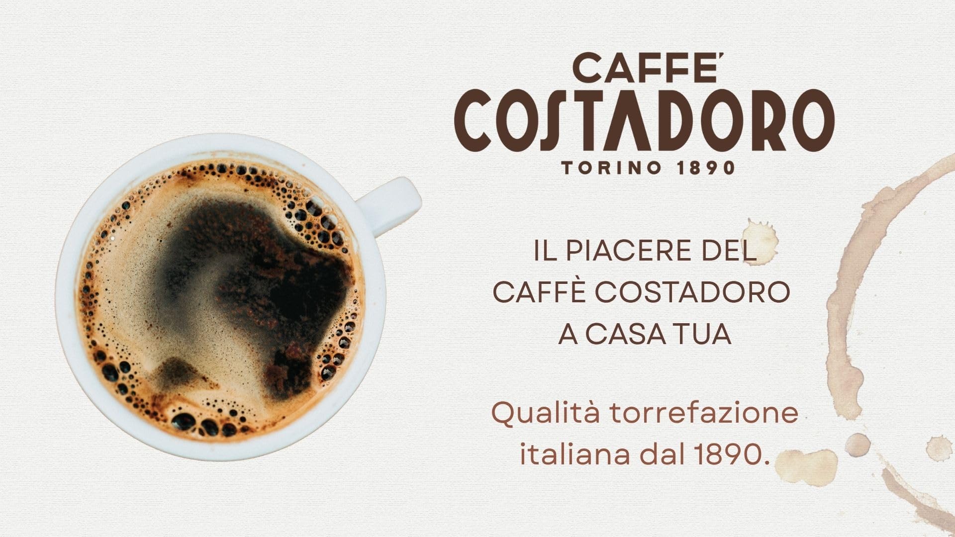 Costadoro Cento – kawa mielona 100% Arabica do kawiarki moka, o słodkim i zrównoważonym smaku, zestaw 6 × saszetki 180 g + 1 × puszka 250 g, wyprodukowano we Włoszech