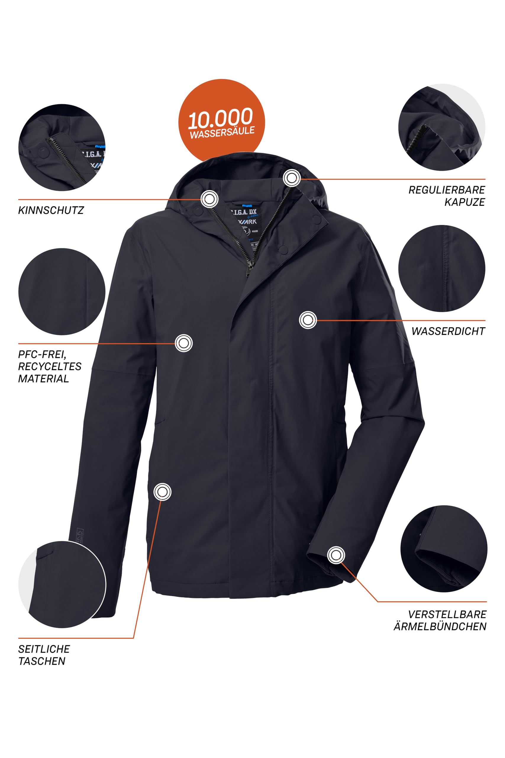 G.I.G.A. DX Casualowa, funkcjonalna kurtka z kapturem/kurtka outdoorowa Men´s Gs 147 Mn Jckt