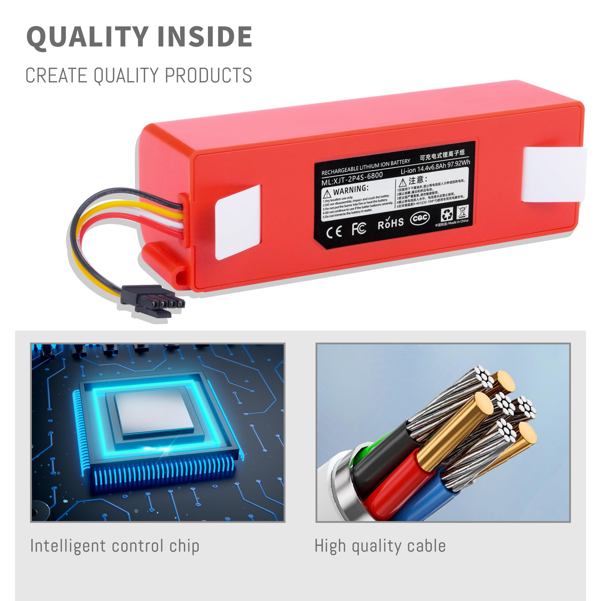 Batteria per Xiaomi Roborock S7 MaxV Ultra S7 MaxV S7M52
