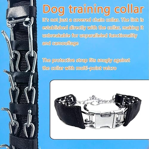Miniatura 4 de Collar de cadena para perro, con diseño de hebilla de seguridad, masticable duradero de acero inoxidable para perros pequeños, medianos y grandes