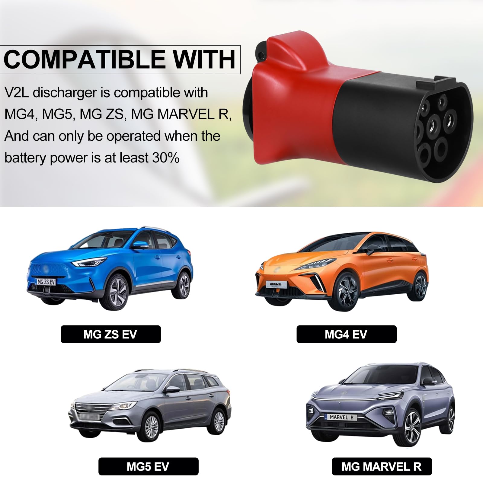Adapter V2L - 3,5 kW, 16 A, 220 V, od pojazdu do konsumenta, ładowarka typu 2 do Schuko V2L dla pojazdów elektrycznych MG