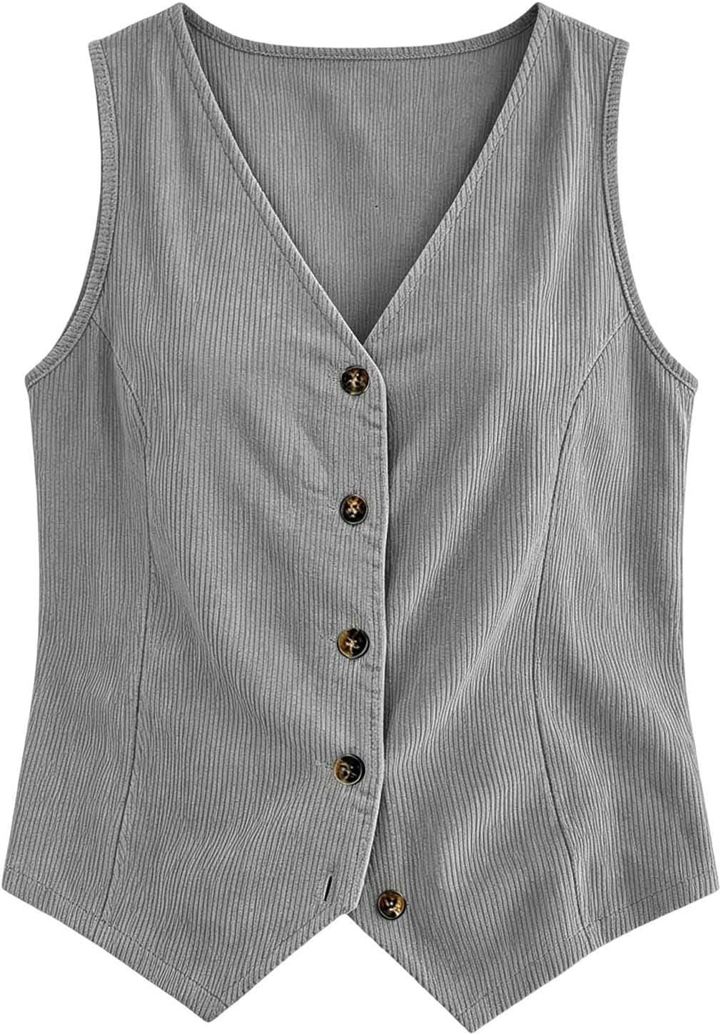 Womens Button Down Vest Top Business Casual Tank Vest | Womens Vest Top Business Casual Tank Vest Top Summer Fashion Cotton Linen Button Down Sleeveless Shirts