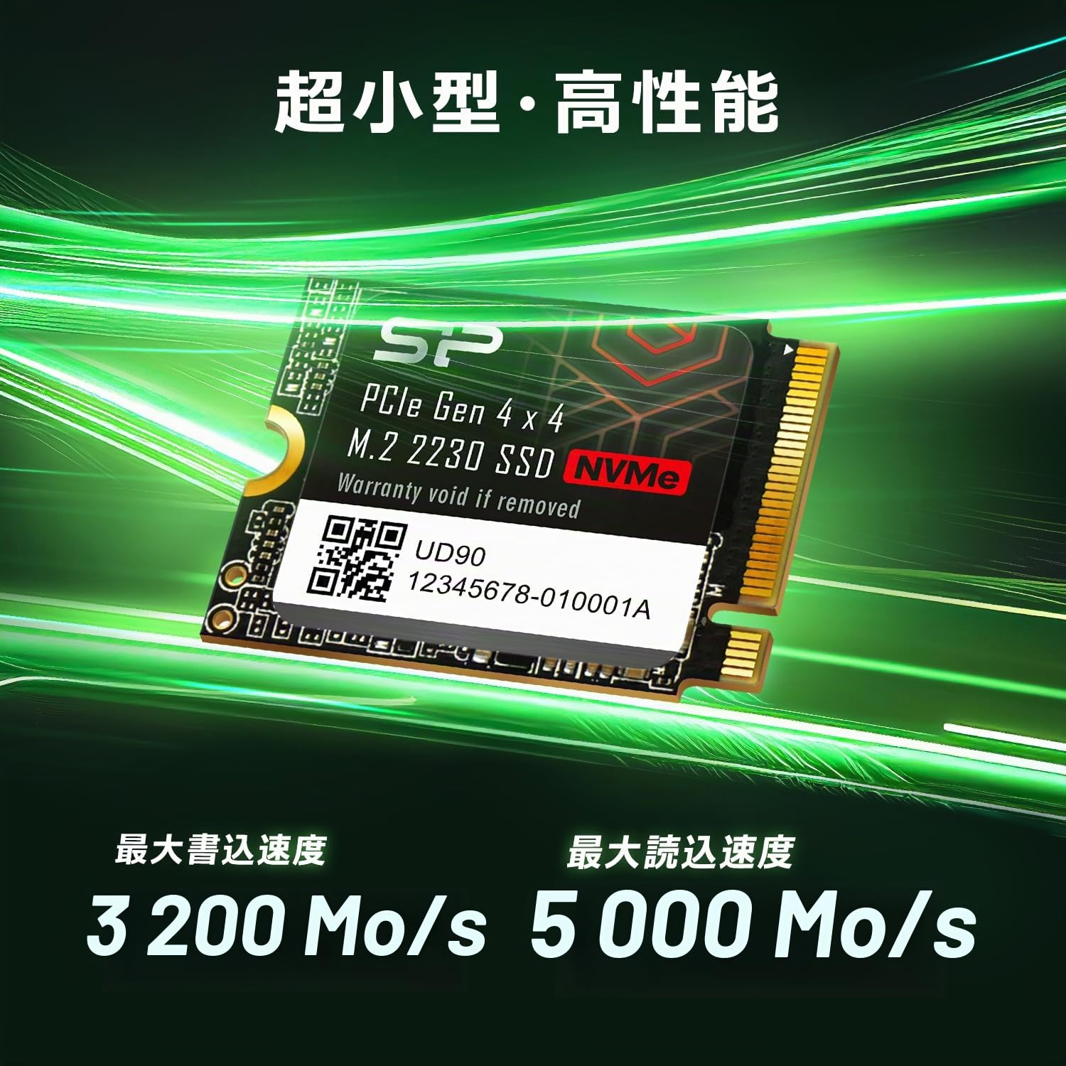 Silicon Power UD90 1TB Disco SSD 5000MB/s NVMe PCIe Gen4x4 2230