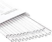 Vista 8 de Dakoufish Pajitas reutilizables de plástico grueso transparente de 6 pulgadas para mini vasos de 6 a 8 onzas, juego de 12 popotes con cepillo