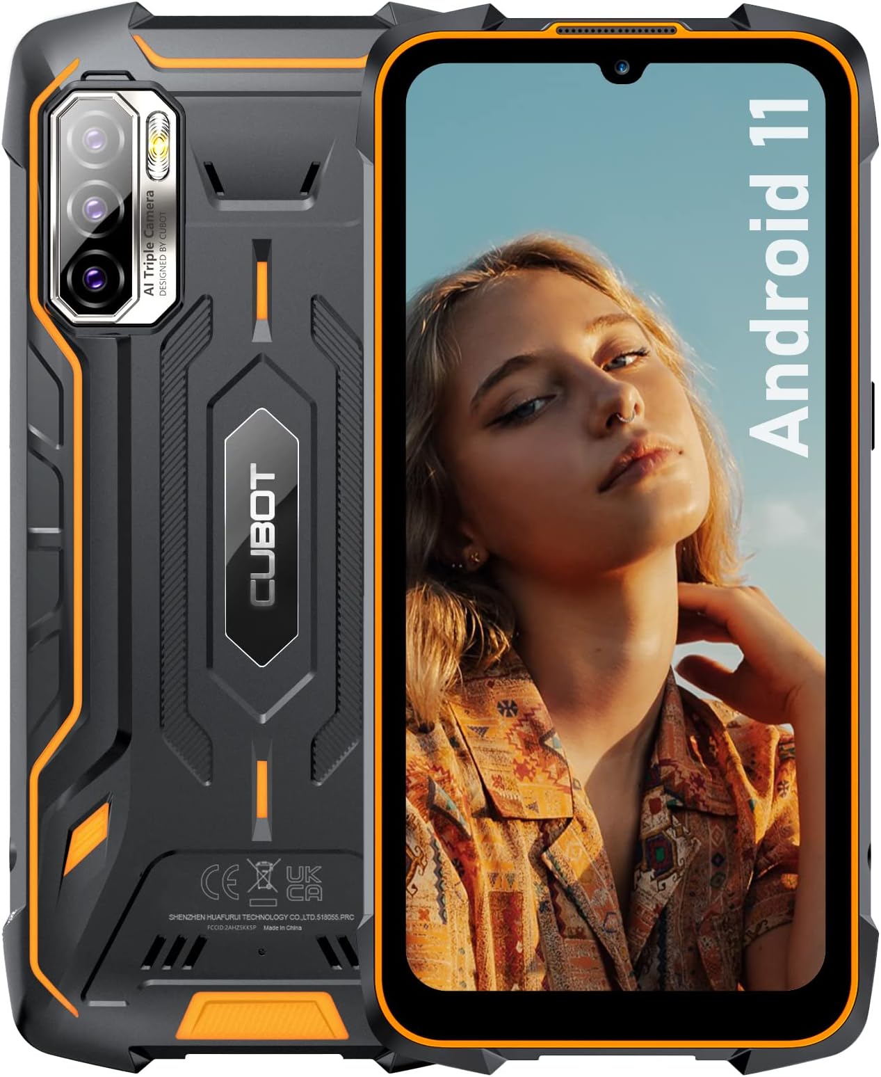 CUBOT Rugged Smartphone Unlocked, King Kong 5 Pro Android 11 Unlocked Rugged Phone, 8000mAh Battery, 48MP Camera Waterproof Cell Phone, 6.1” HD+ Screen, 4G Dual SIM Cell Phone