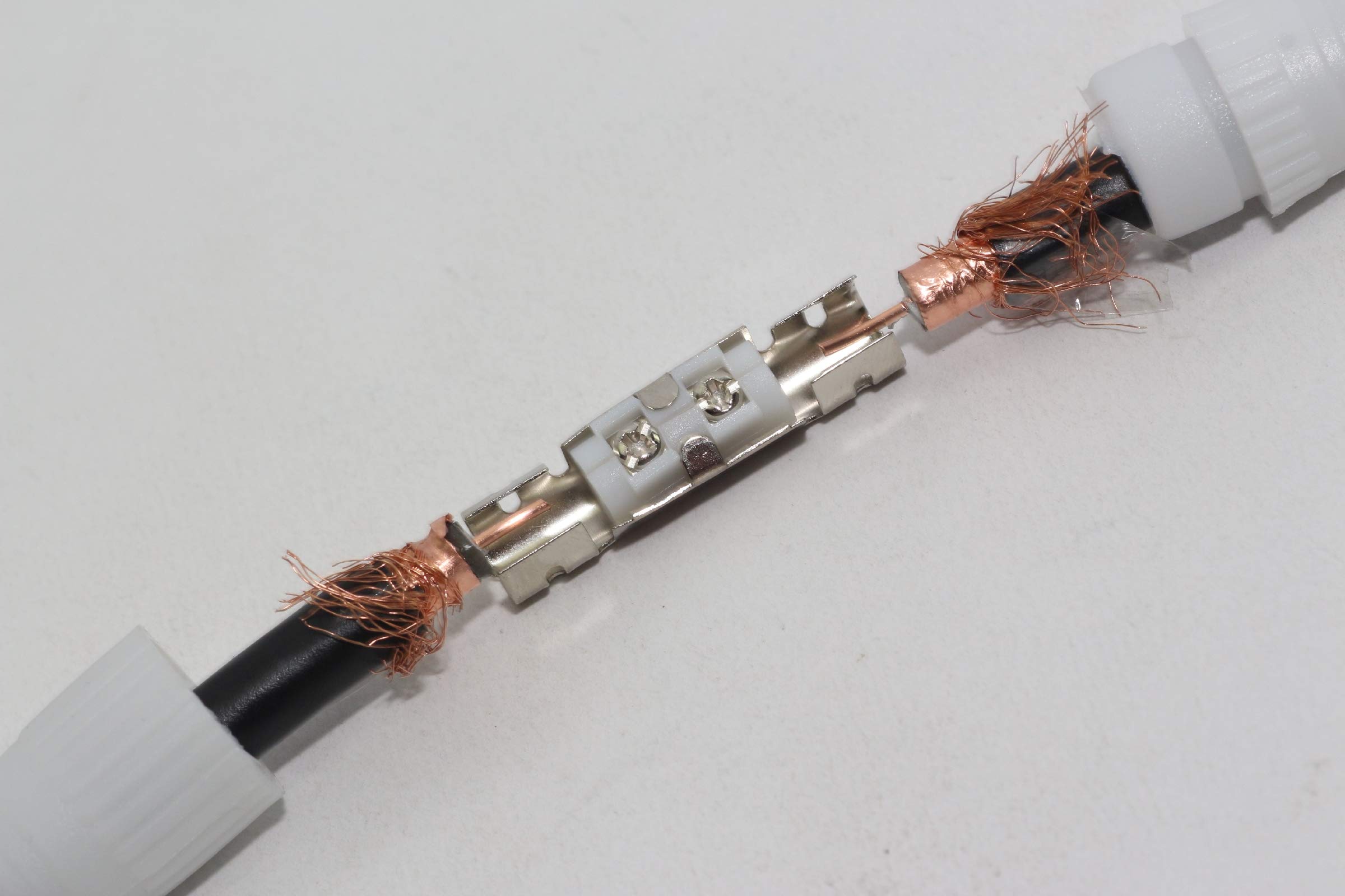 Coax Cable Joiner Twin Pack For Coax Cables Such As RG6, WF100, CT100