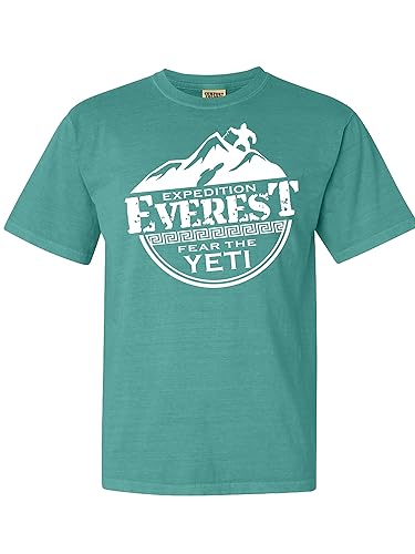 Miniatura 2 de Expedition Everest Fear the Yeti Parks Vacation Comfort Color T-Shirt Wilderness Family Shirts Adult (XXL, Grape)