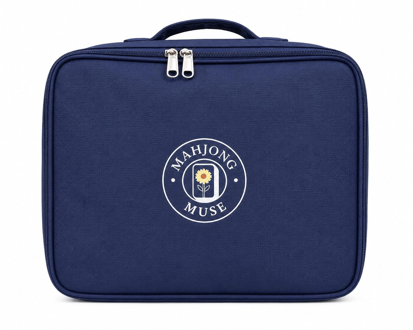 Large Mahjong Tile Storage Bag, Navy Blue | Durable Zipper, 13x4x10 Inch, Portable Carry Handle, Tile Organisation, Sturdy Build-image-25