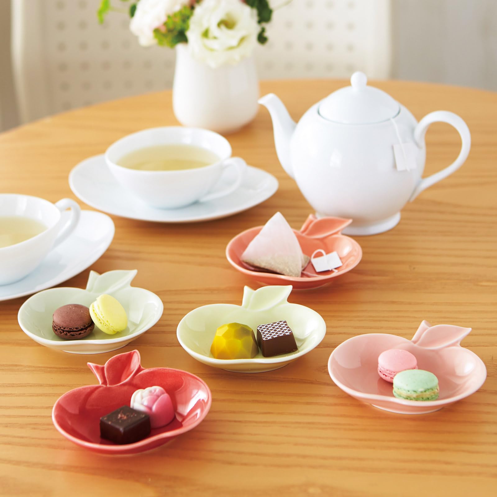 Amazon｜美濃焼 miyama 深山 小皿 豆皿 直径約11cm 「 リンゴ小皿