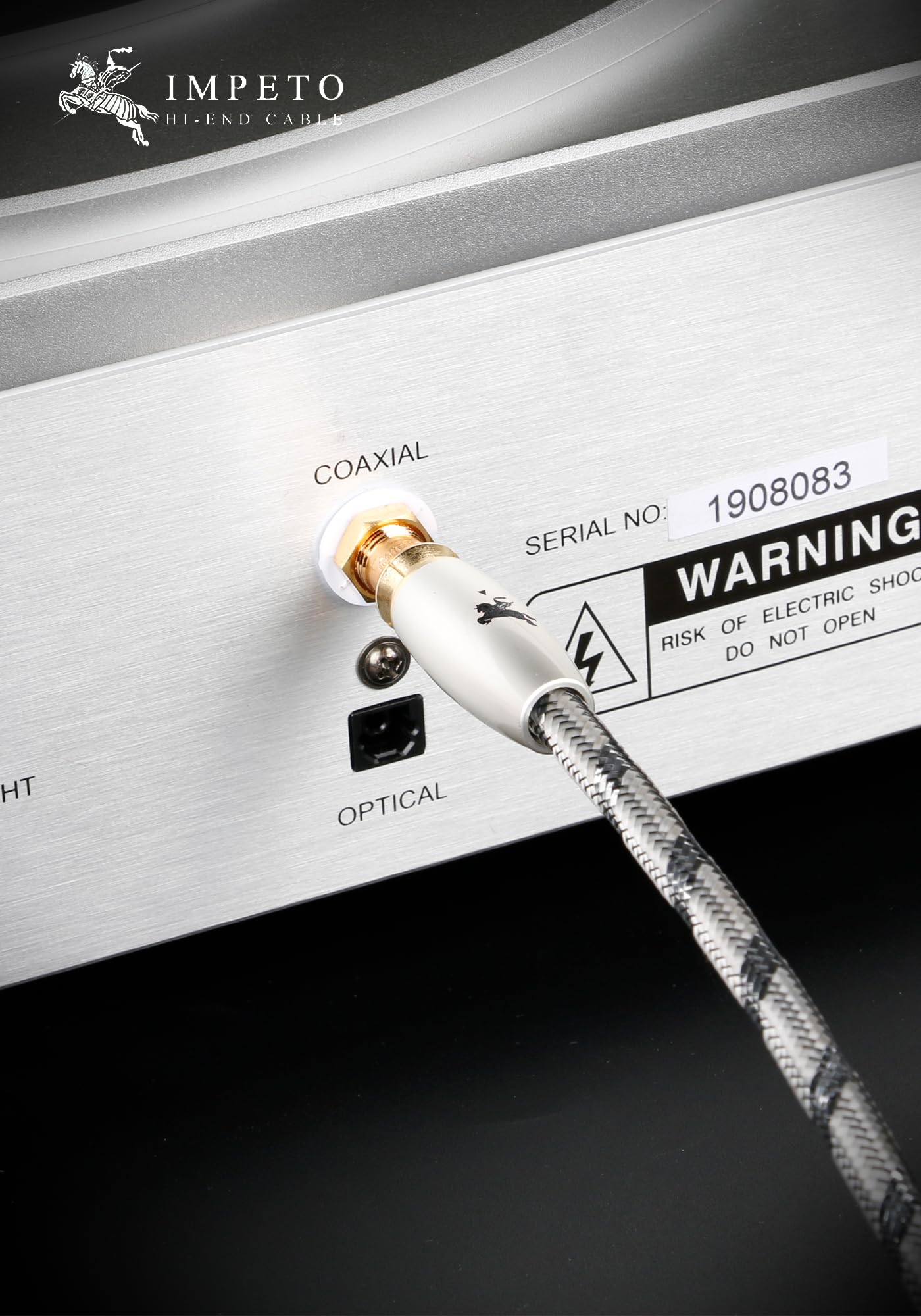 Impeto Cable Coaxial Audio Digital Cable RCA Subwoofer Macho a Macho Audiophile Cable Audio Digital para el hogar, teatro, TV, subwoofer, sistemas Hi-Fi 1m