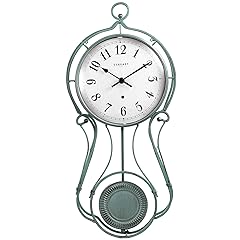 CLXEAST 20 Inch Metal Pendulum Wall Clock Battery Operated,Large Schoolhouse Wall Clocks for Living photo CLXEAST 20 Inch Metal Pendulum Wall Clock Battery Operated,Large Schoolhouse Wall Clocks for Living