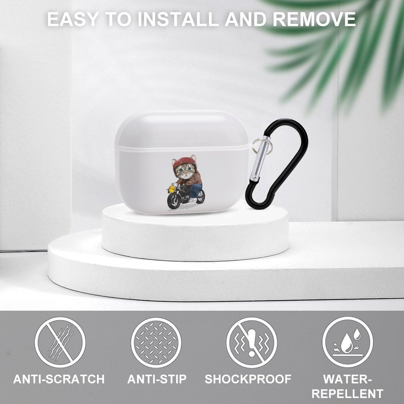 AirPods Pro2 ※白猫 Amazon | おもしろ ねこ 猫柄 可愛い かわいい (2) AirPods Pro2