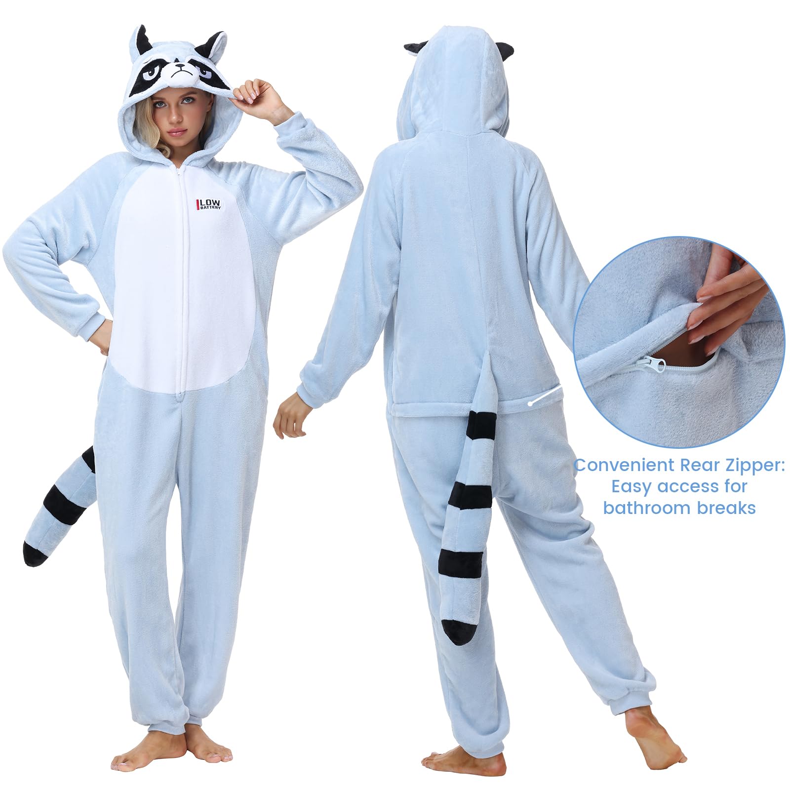 Ezuwail Pijama unisex para adultos, disfraz de animal para mujeres/hombres