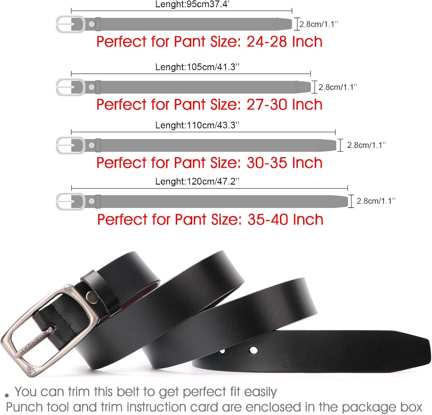 110cm belt in inches Clearance