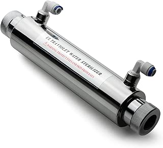 iSpring UVF11A UV Disinfection Sterilizer Water Filter with Smart Flow Sensor Switch, 1-GPM 11-watt 110-volt - coolthings.us