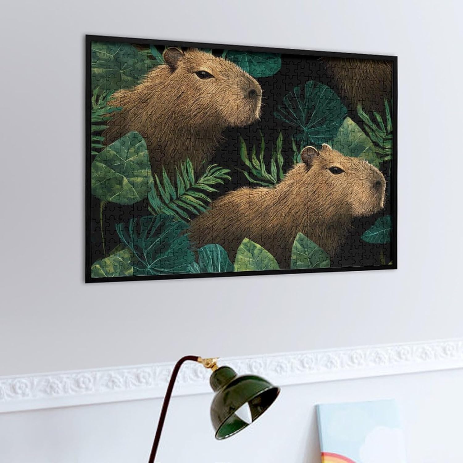 Capybaras Puzzles for Adults 500 PCS Wooden Jigsaw Puzzle Wall Decor Christmas
