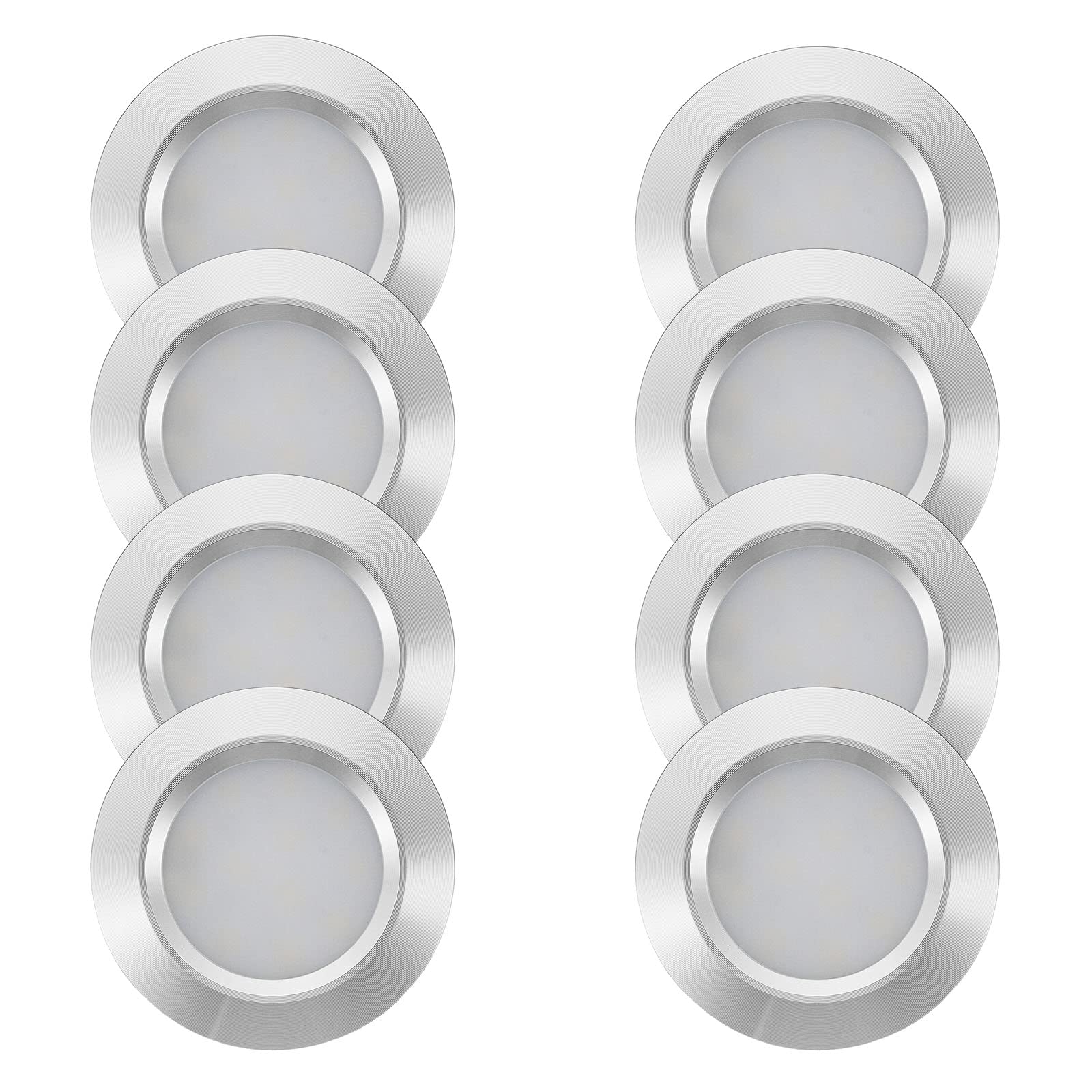 ERDONG Lot de 8 spots de lecture LED 12 V pour intérieur de voiture, camping-car, caravane, bateau