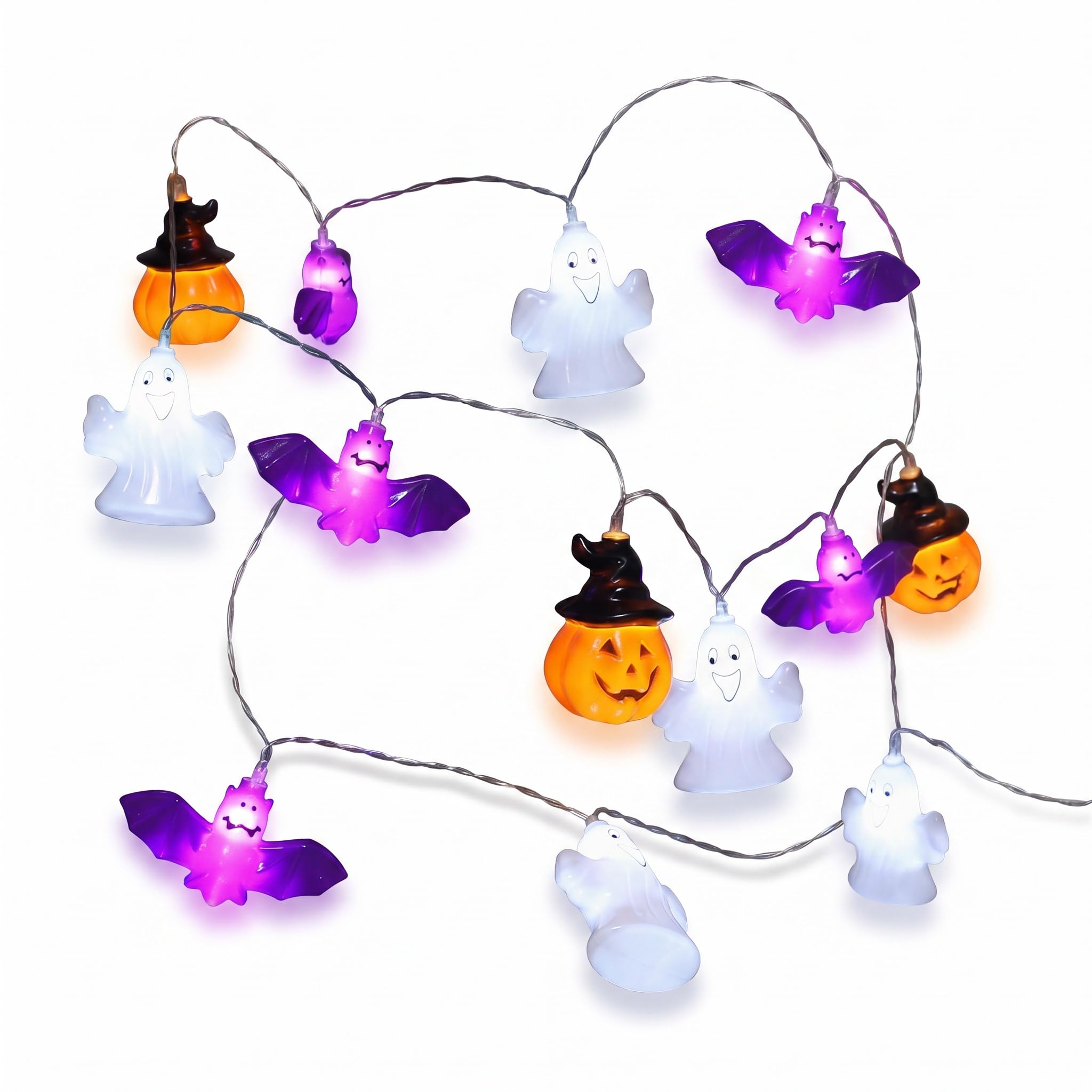 Halloween Pumpkin String Lights, Halloween Lights Outdoor, Ghost Light