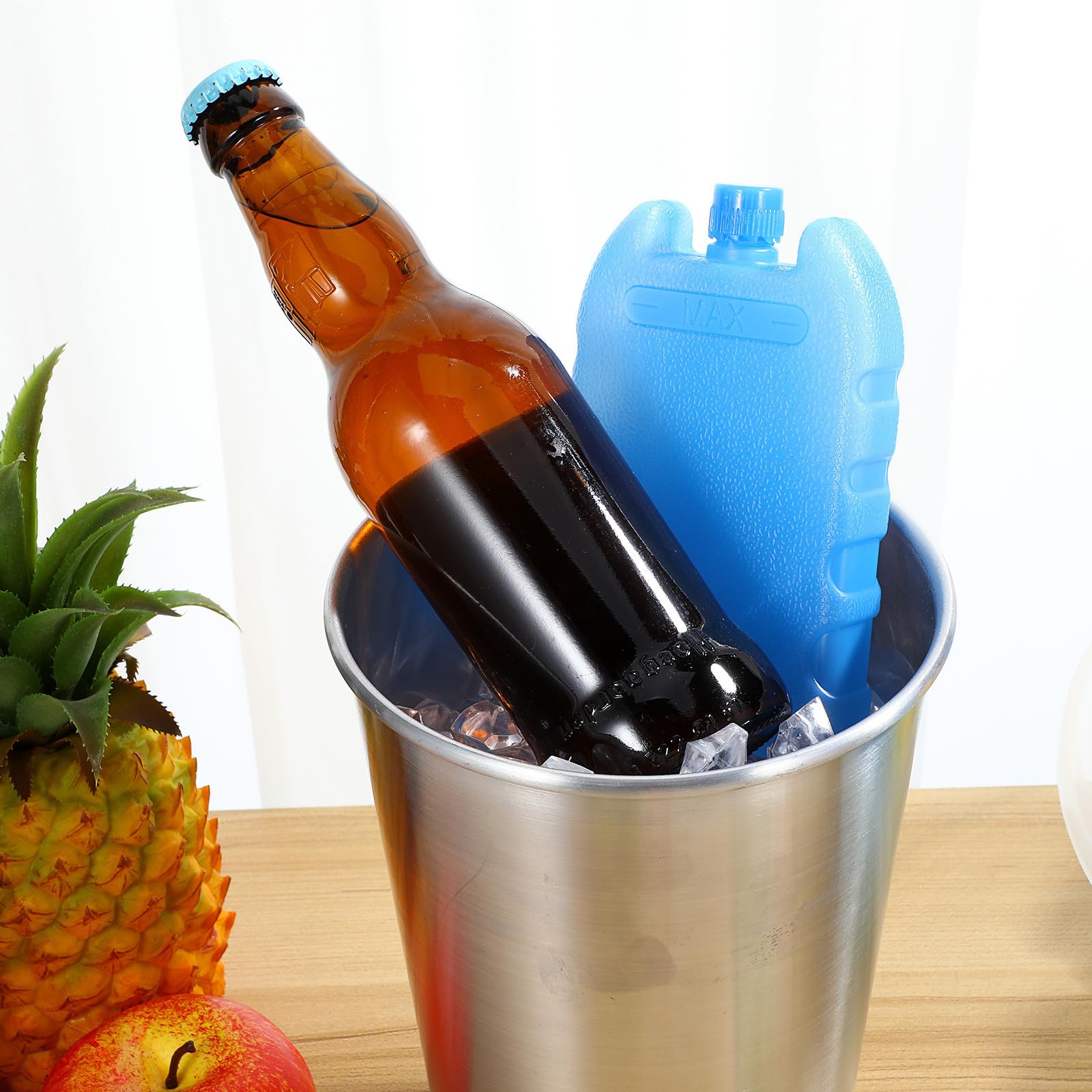 8 Stück Packung Wiederverwendbare Kühlakkus für Klimaanlagen aus Pe mit Einfacher Wartung für Büro und Schlafzimmer während Sommerferien