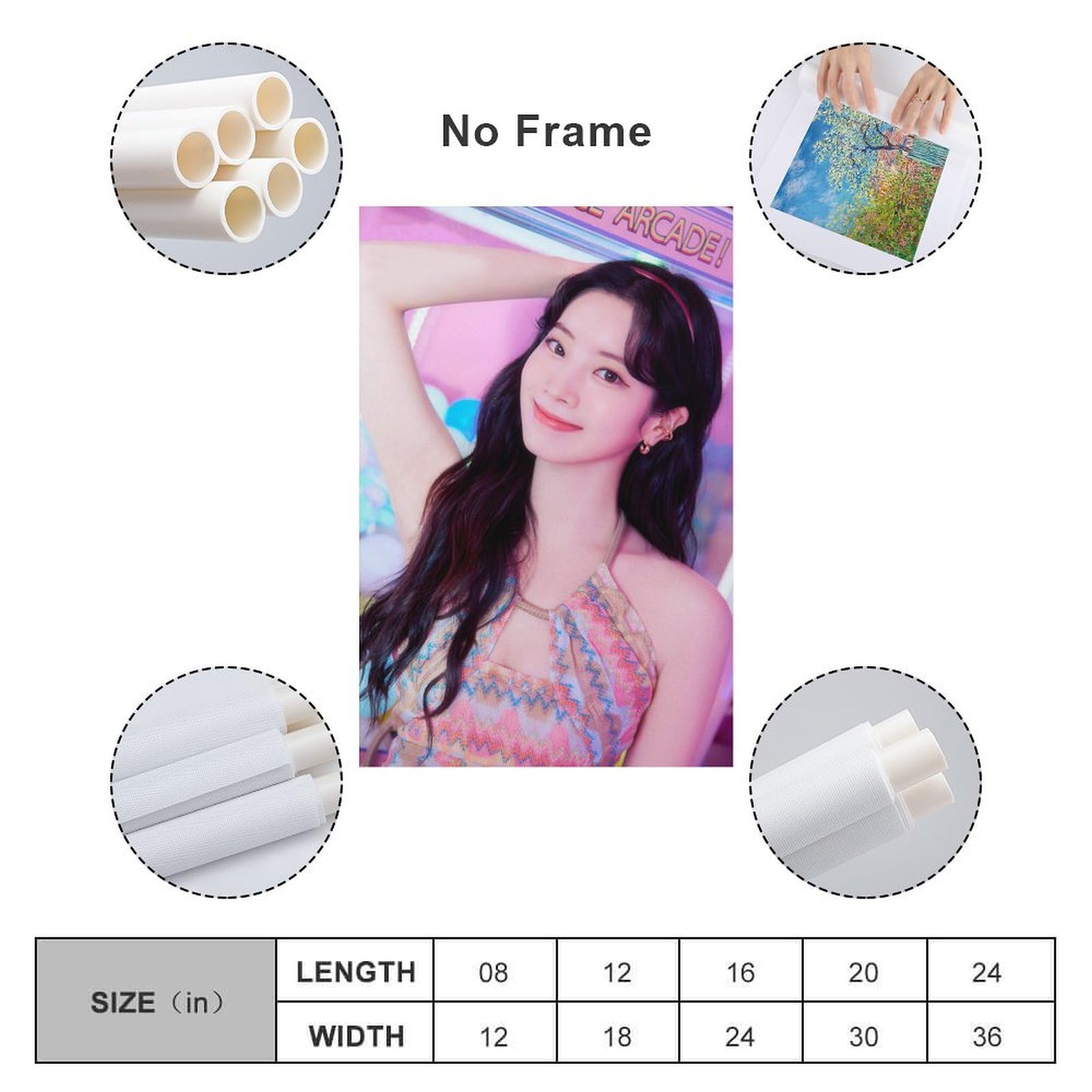 Amazon.co.jp: DAHYUN ダヒョン TWICE トゥワイスキャンバスポスター
