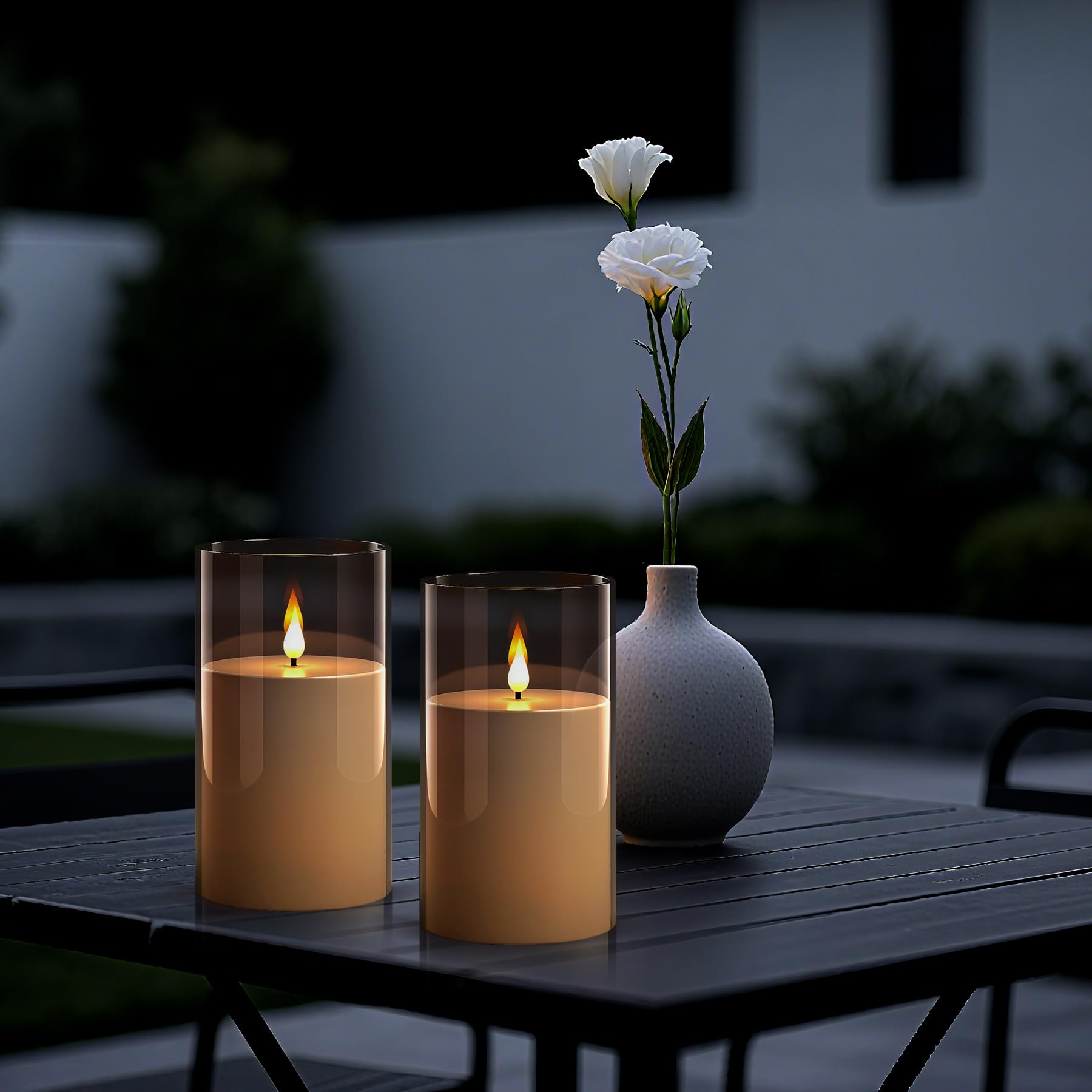 18 Candele LED Senza Fiamma Impermeabili Con Telecomando - Dimensioni Miste 4-9", Timer, Per Esterno/Interno, Decorazioni Matrimonio