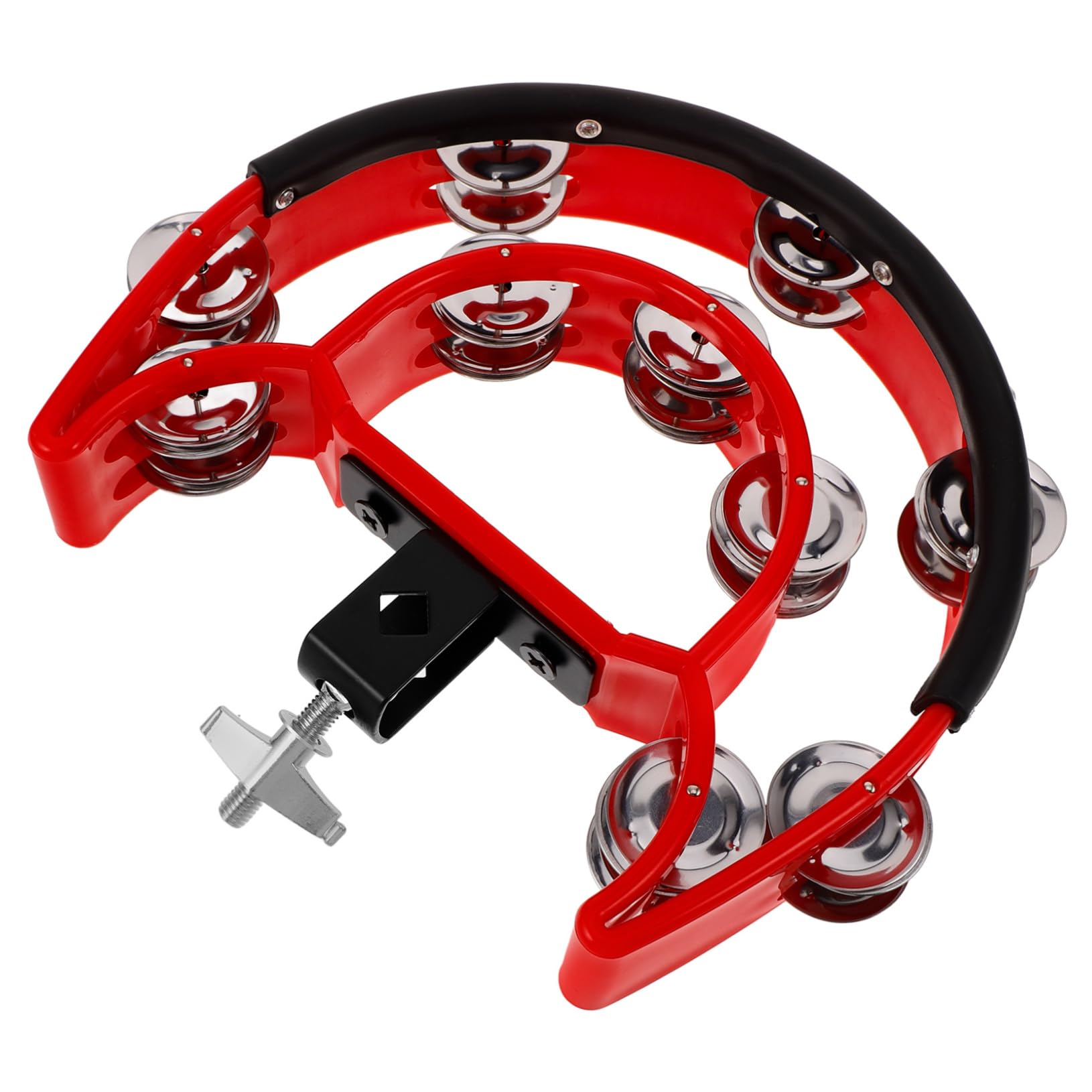 Totority Percussion Tambourine for Drums Strike Bell Hand Bell Kit Drum Hihat Supplies Tambourine Musical Instrument