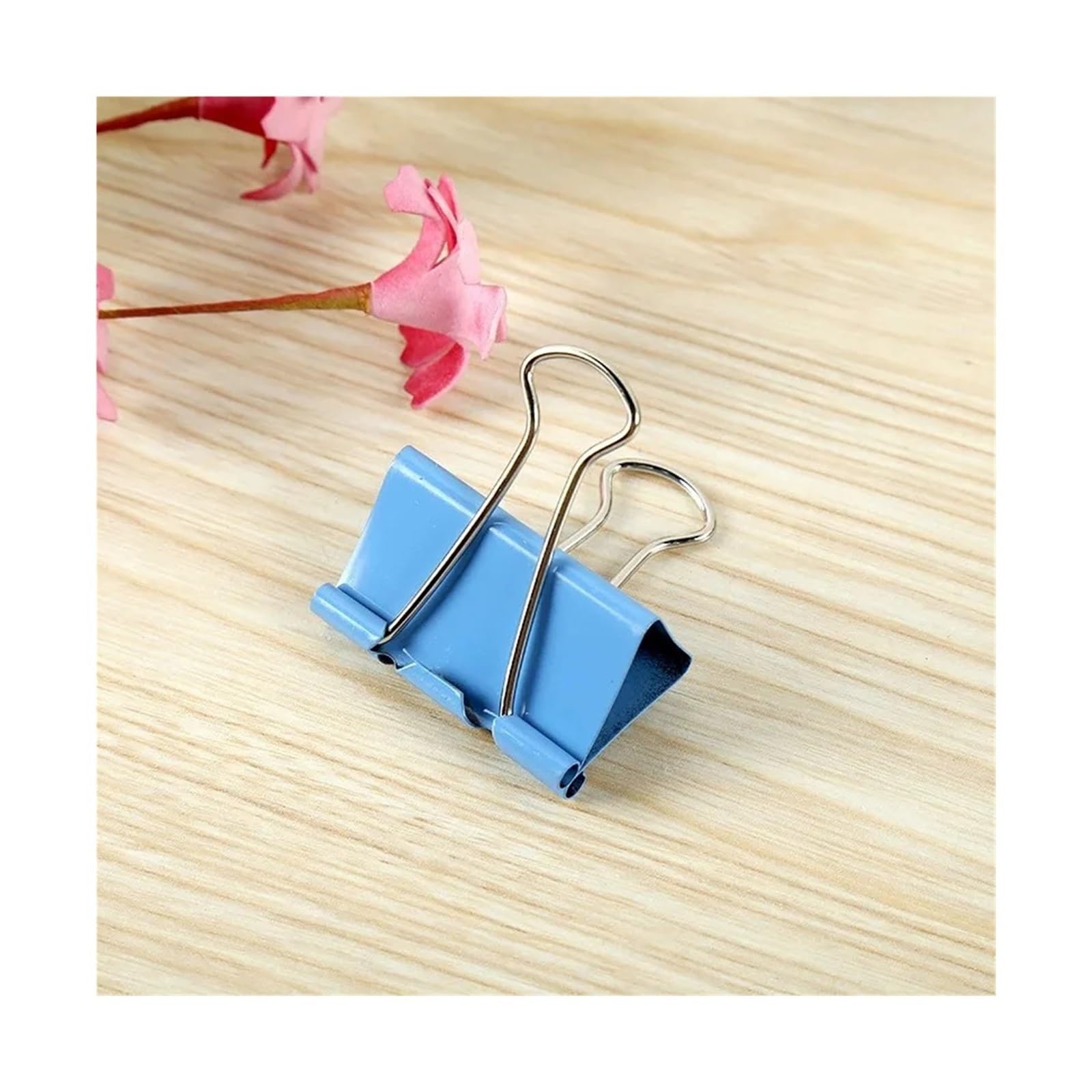 Foldback Klammern 100 Stück Metall-Bindeklammern, bunte Datei | Büroklammer Mini, verwendet for Bücher, Schreibwaren, Clip, Schule, Bürobedarf(41mm)