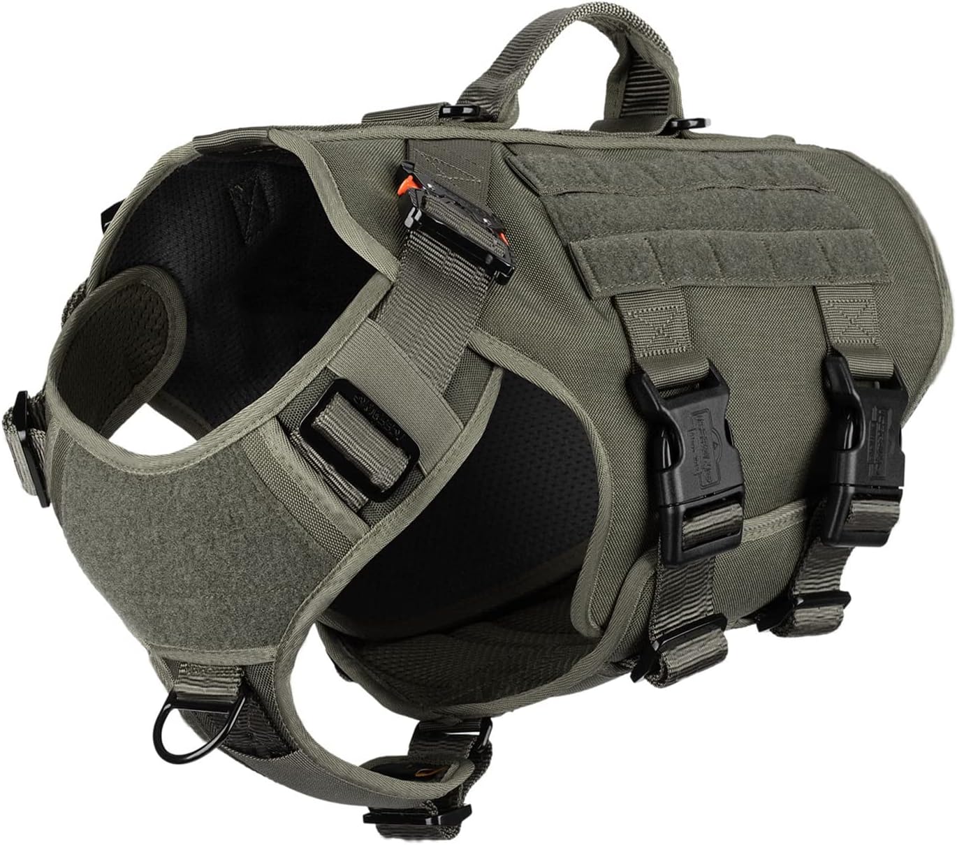ICEFANG GN3 Tactical Dog Harness with 6X Buckle,Dog Molle