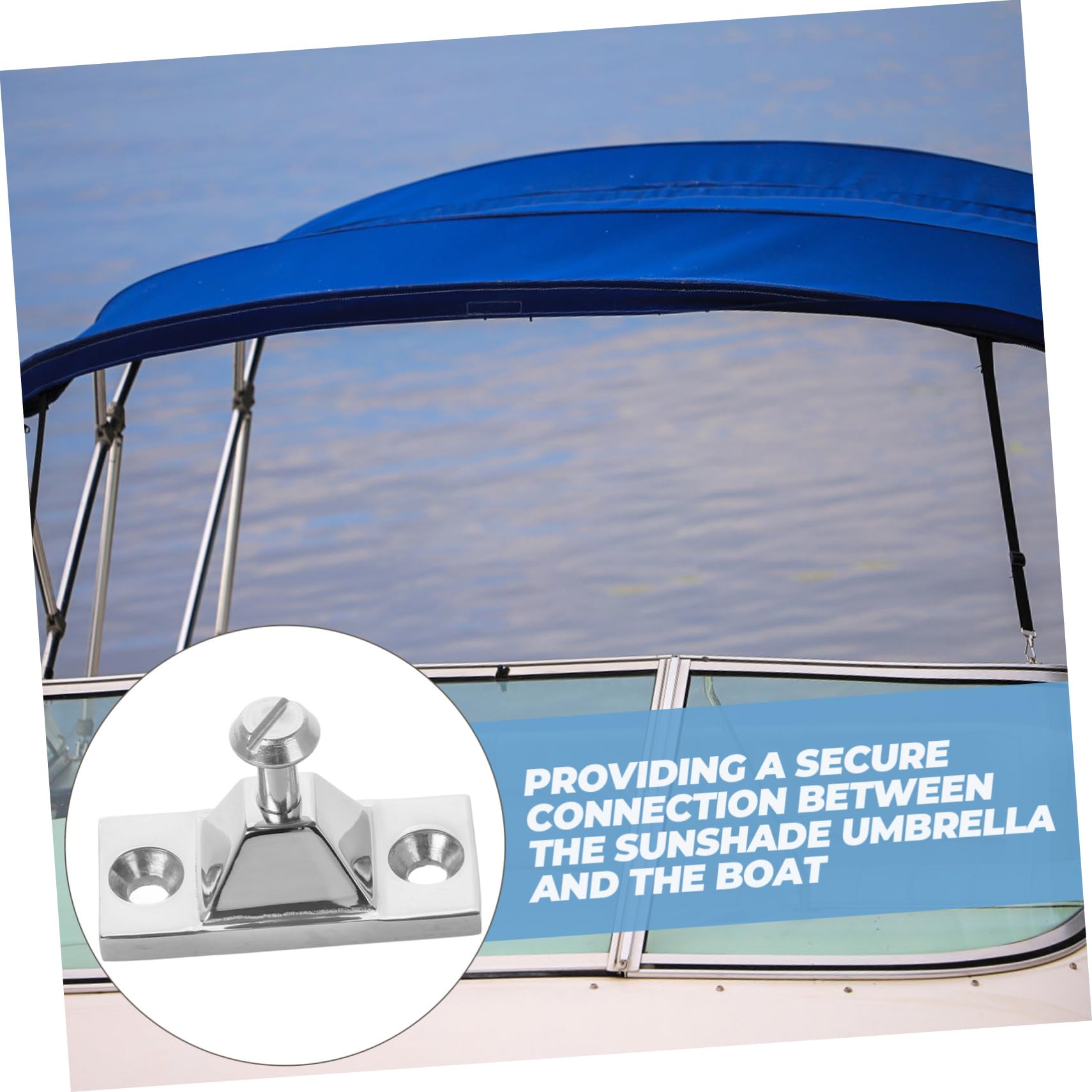 Toyvian Cerniera per Ponte Barca in Acciaio Inossidabile Argento, Resistente per Uso Marittimo, Design Elegante e Installazione Facile, Accessorio per Barche e Campeggio