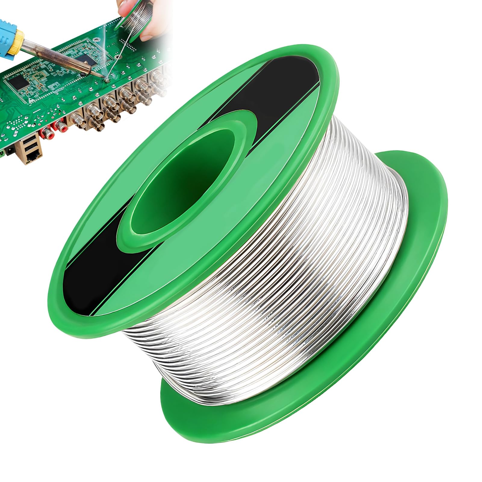 Alambre de Soldadura sin Plomo, 1mm 50g Hilo Estaño para Soldar | Sn99.3% Cu0.7%, Alambre Colofonia Núcleo Soldar para Soldadura Eléctrica y DIY, Soldadura Eléctrica Sin