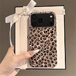 Case for iPhone 16, Cute Cheetah Leopard Print Aesthetic Design with Shockproof Bumper Protection - Gold Leopard