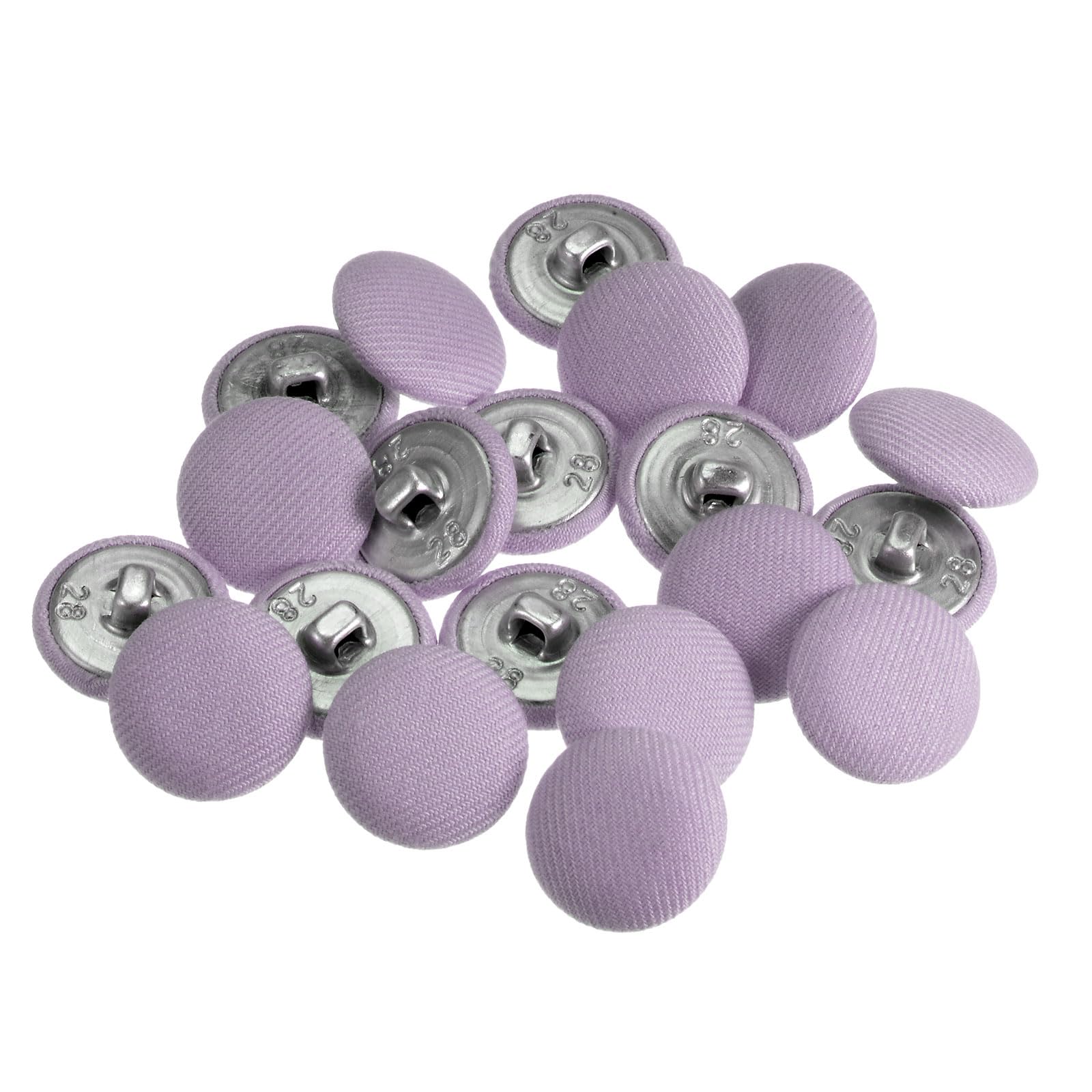 Amazon | uxcell くるみボタン パープル 20個 ベロアボタン 直径18mm 