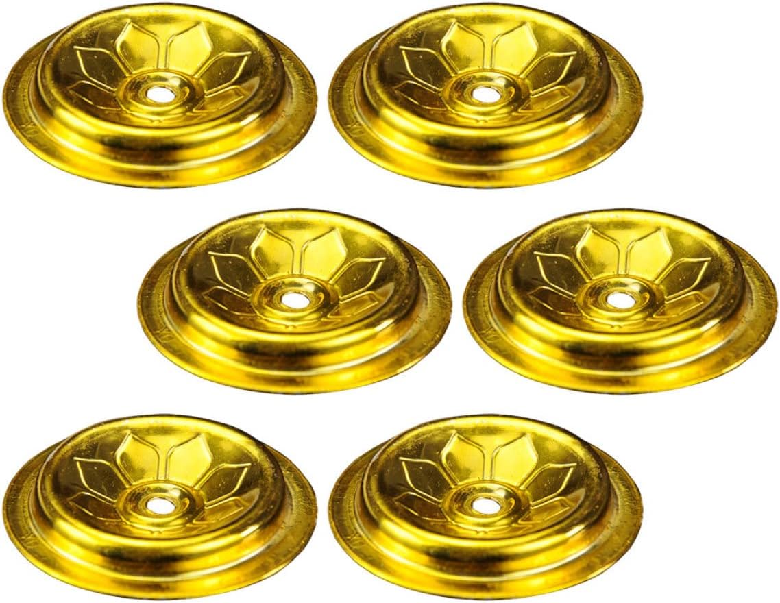 Cabilock 12pcs Oil Lamp Floating Wick Holders Durable Wick Holders for Oil Lamps for Enshrine Supplies for Buddha Decor and Temple Use