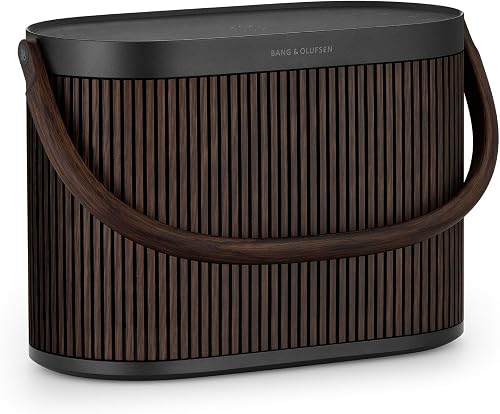 Bang & Olufsen Beosound A5 Speaker, Portable Wi-Fi Bluetooth with Carry-Strap, Dark Oak