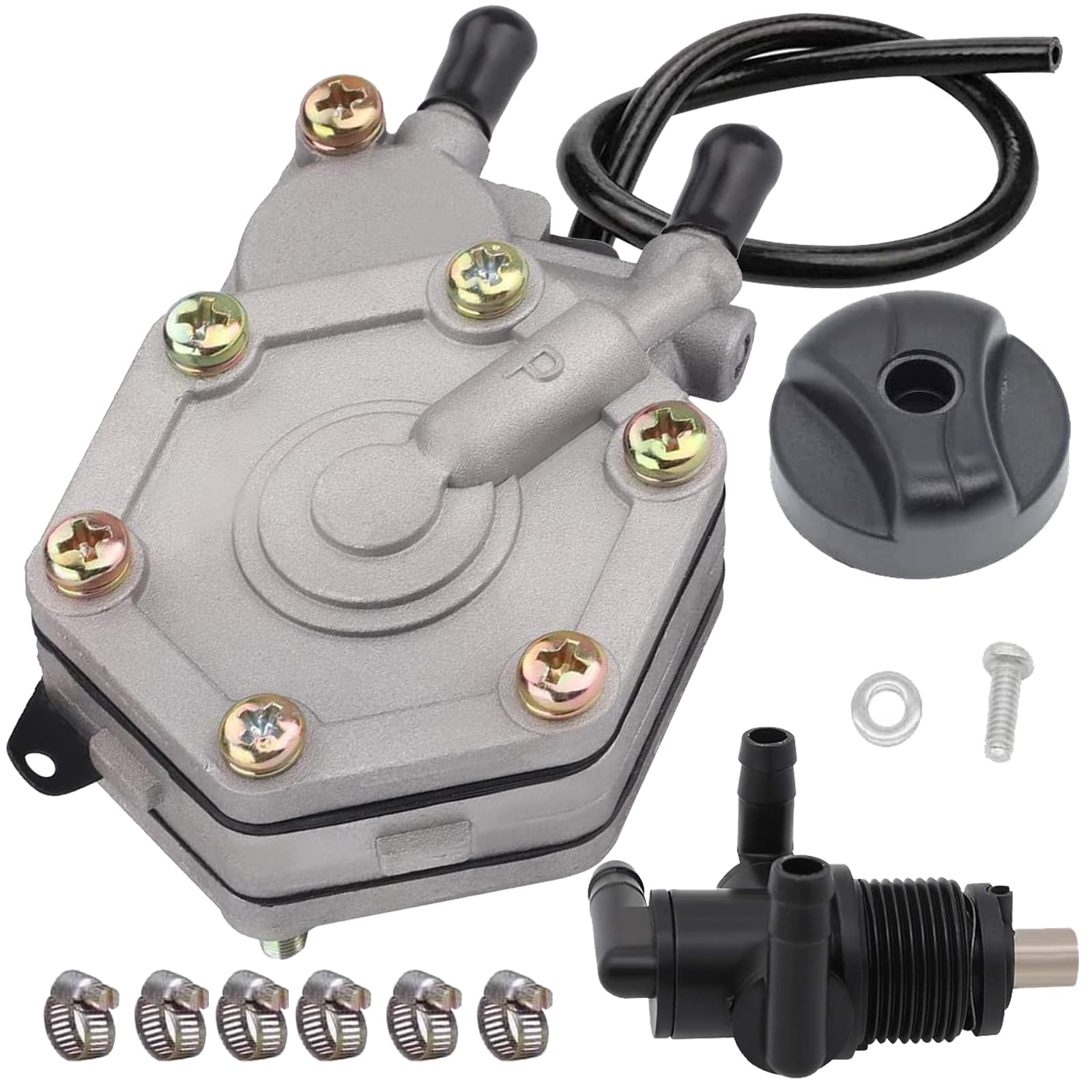 Polaris ATV Fuel Pump & 3-Way Petcock Combo - Fits Sportsman 325 330 500 700 & More Models