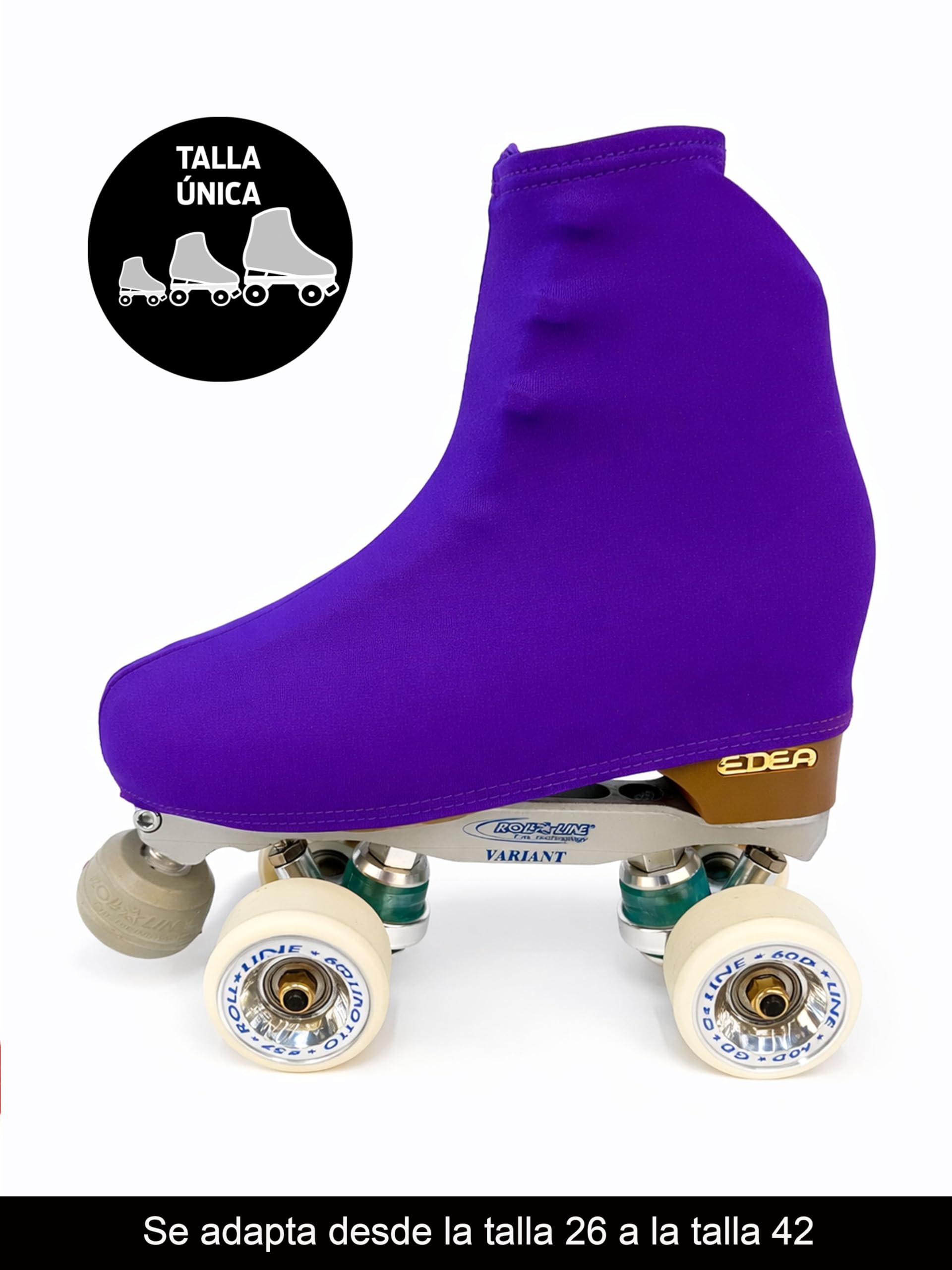 CRLSPORT Cubre patín para niña y mujer, Funda PatinSkate 180 Densidad Talla Universal Lila Oscuro