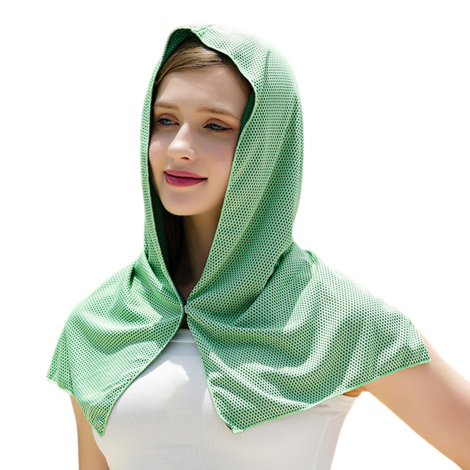 Hsioluted Quick Cooling Towel Sweat-absorbent Cycling Soft Cold Senses Towel for Running Camping Polyester