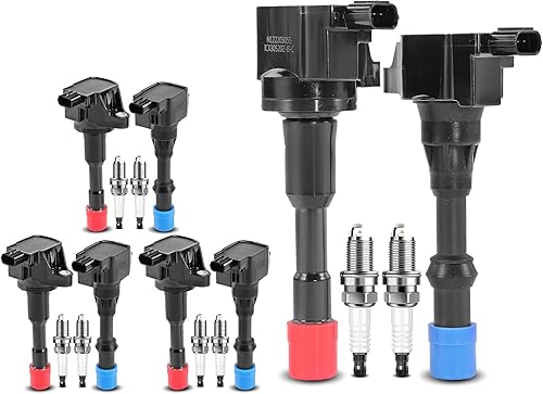 Miniatura 9 de A-Premium Juego de 8 bobinas de encendido y bujías de iridio compatibles con Honda Civic 2003 2004 2005 L4 1.3L