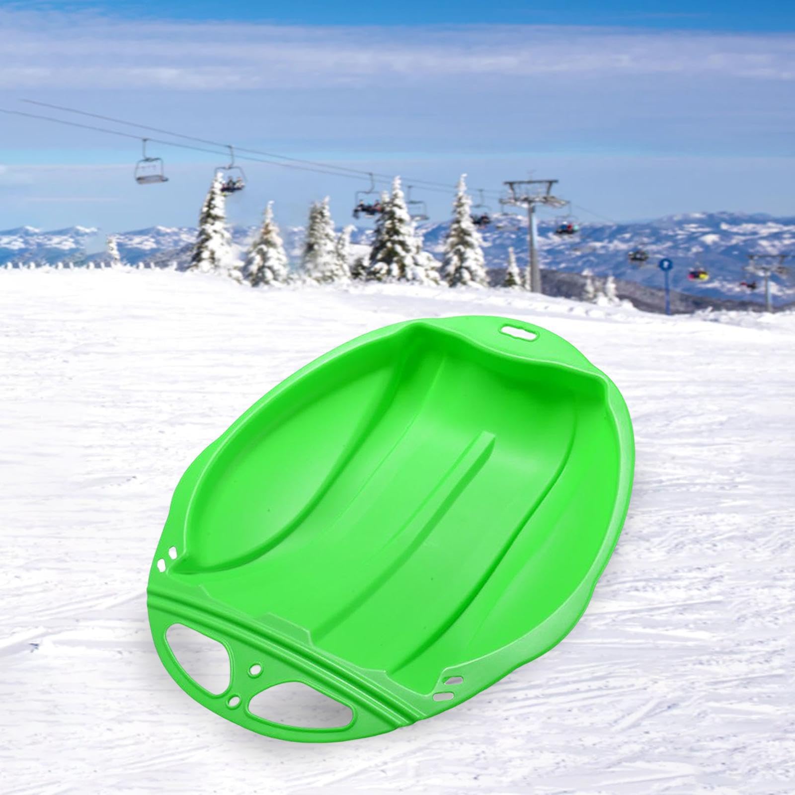 Trineo de Descenso, Juego de Trineo, Regalo para niños, diversión al Aire Libre, de Nieve, Volador, Ligero y Duradero, Dimensiones: 47 cm x 41 cm x