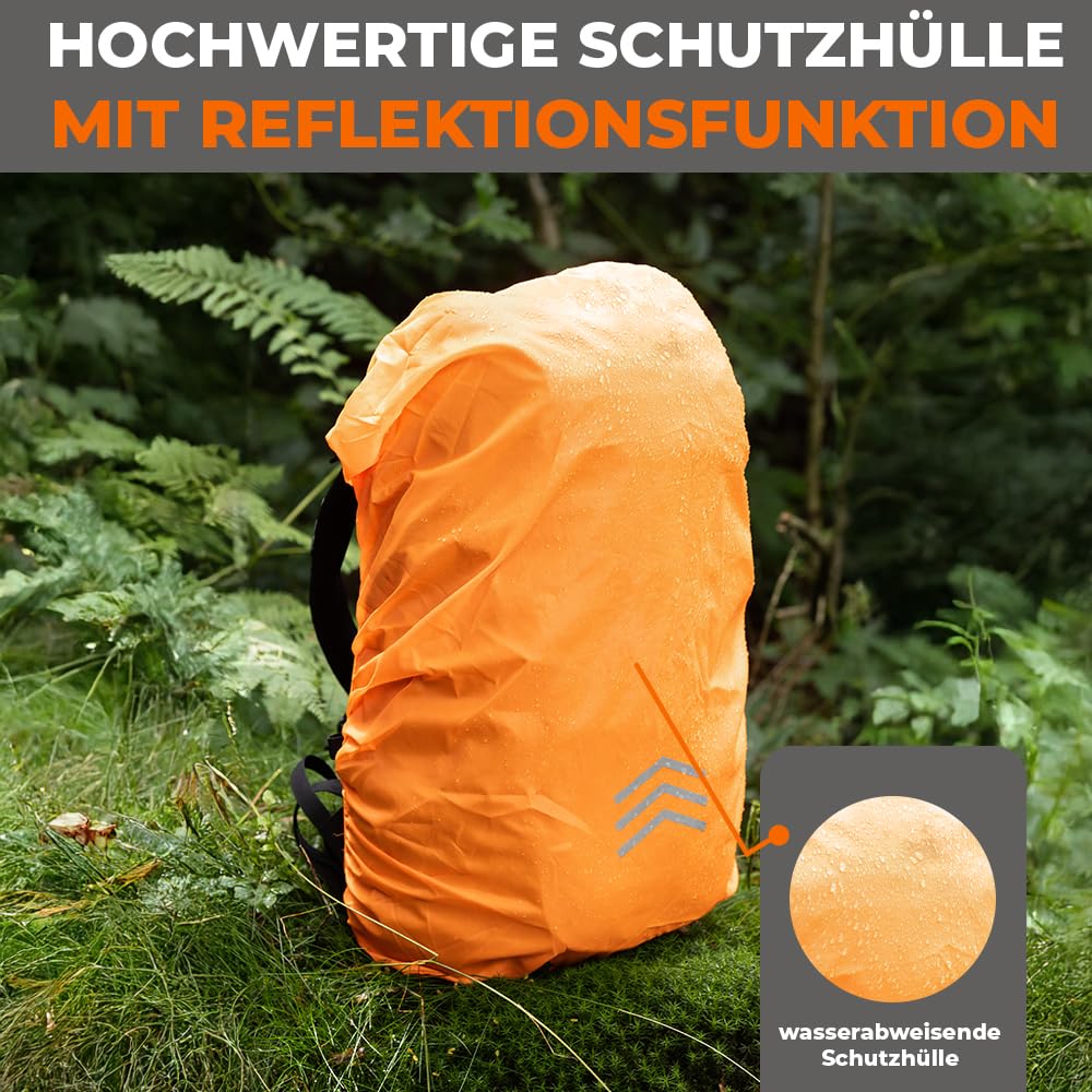 LANGENBERG Peak Wanderrucksack Herren und Damen - Tagesrucksack und Trekkingrucksack mit hohem Komfort und atmungsaktivem Mesh - 40L Premium Rucksack wandern - Outdoor Rucksack